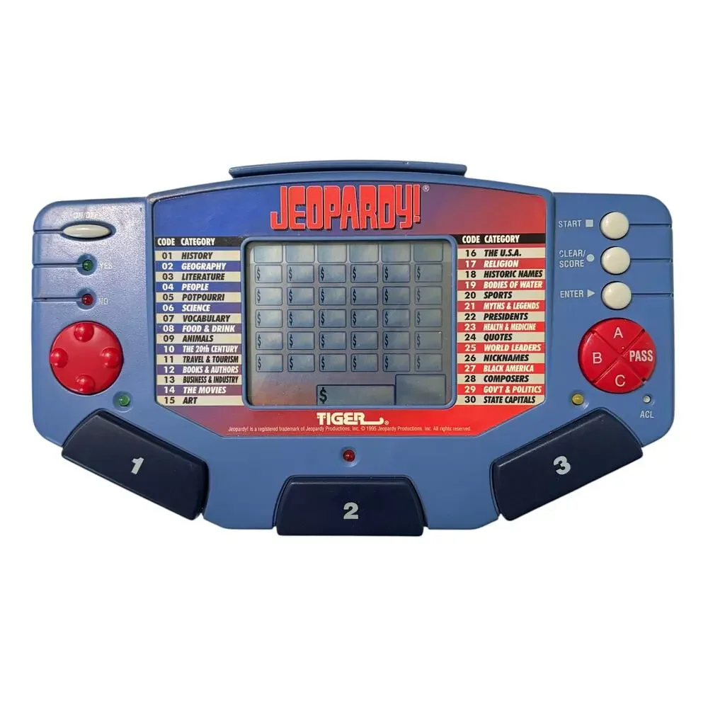 Vtg Handheld Electronic Games Texas Hold'em Poker Showdown Jeopardy Backgammon